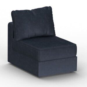 Lovesac Deep Storage Seat Cover Set: Midnight Navy Corded Velvet